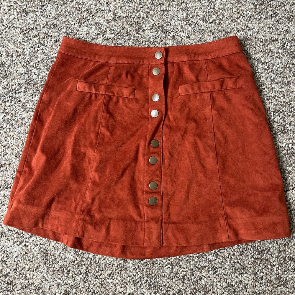 Garage Button Up Skirt